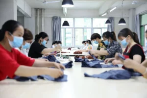quality inspection in period underwear production