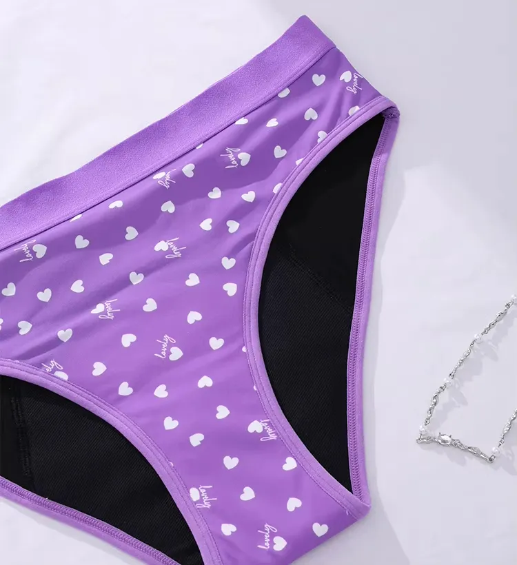 Purple Cute Girl Period Underwear